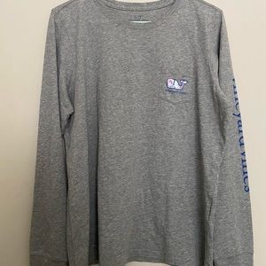 Vineyard Vines Sail Gray Long Sleeve Shirt